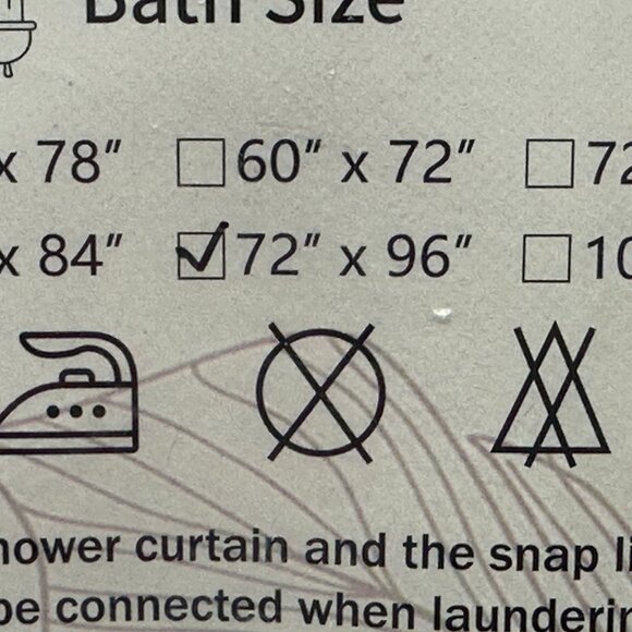 NEW - BTTN Extra Long Boho Rustic Striped Fabric Shower Curtain 72"x96" NIP - Picture 10 of 10